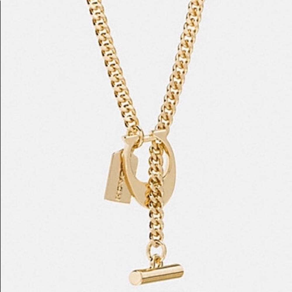 Coach Signature “C” Toggle Necklace